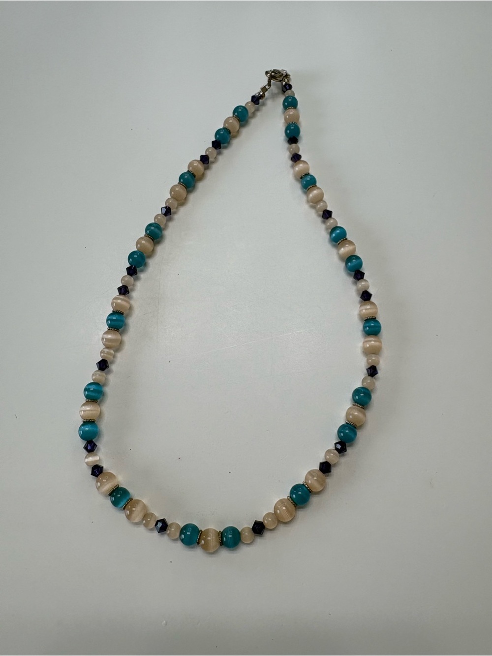 Pearl and Turquoise Beaded Necklace - Women Jewelry